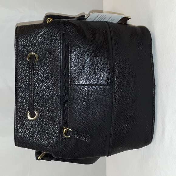 Giani Bernini Pebble Leather Bridle Bucket Bag - Picture 4 of 6